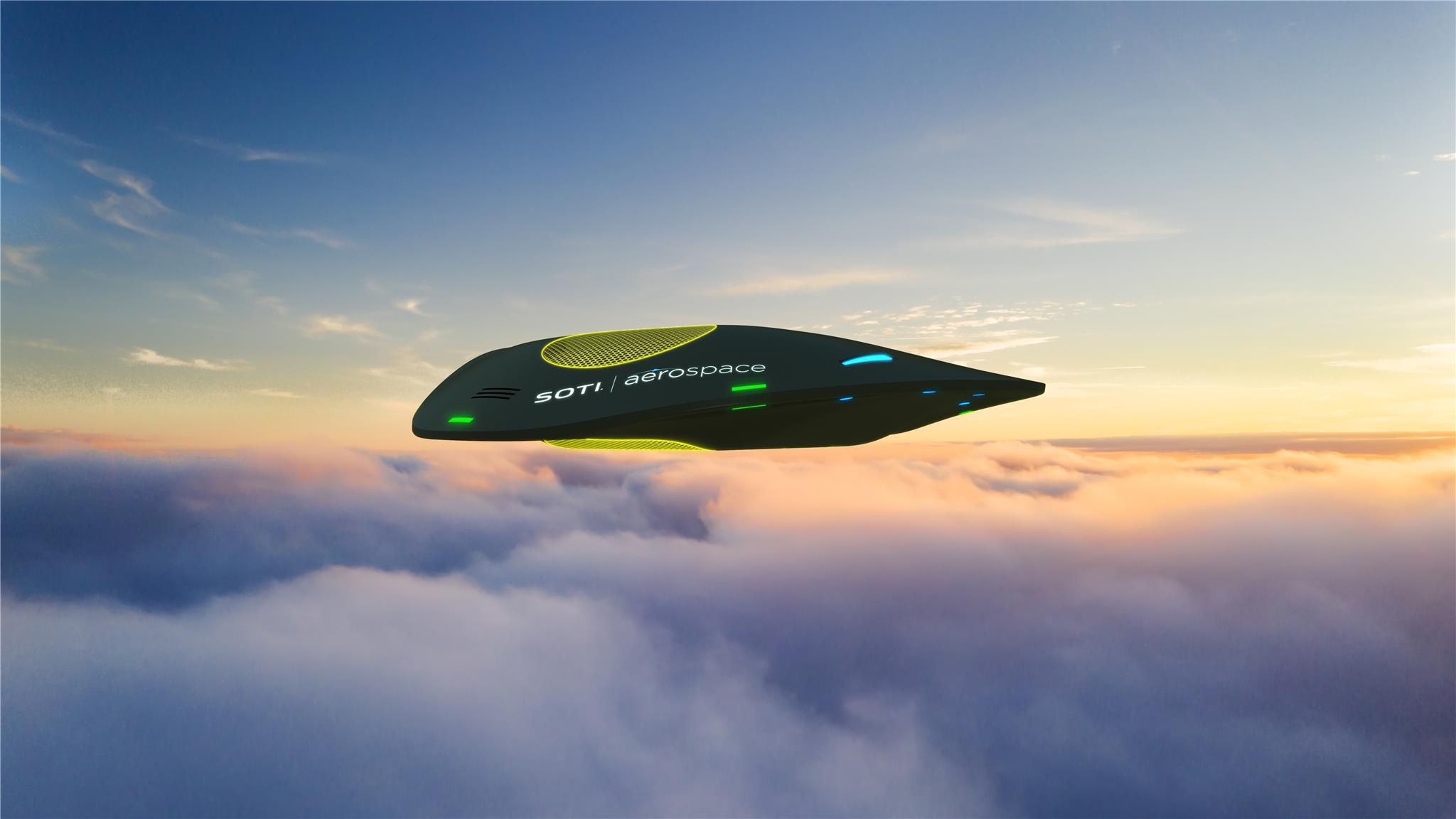 SOTI Aerospace's drone shape reduces turbulence and minimizes power consumption